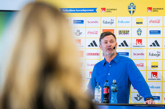 Head coach Peter Gerhardsson of the Swedish women's