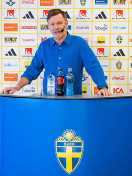 Head coach Peter Gerhardsson of the Swedish women's