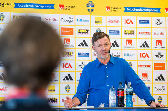 Head coach Peter Gerhardsson of the Swedish women's