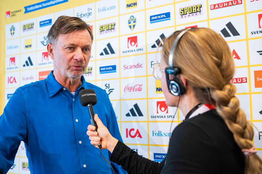Head coach Peter Gerhardsson of the Swedish women's