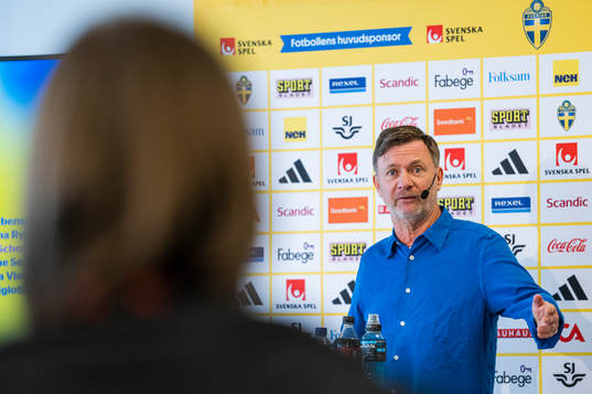 Head coach Peter Gerhardsson of the Swedish women's