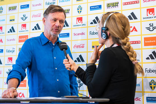 Head coach Peter Gerhardsson of the Swedish women's