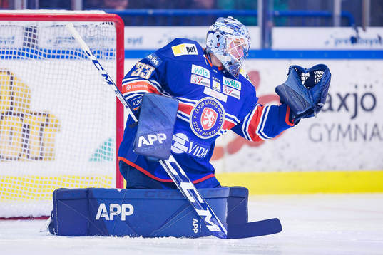 Växjös målvakt Emil Larmi