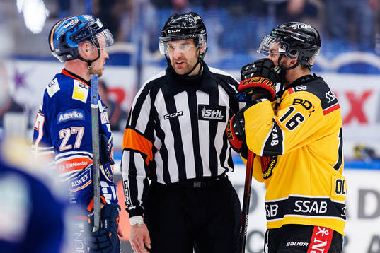 Växjös Martin Lundberg, Domare Mikael Sjöqvist och