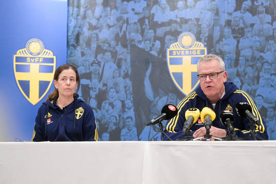 Petra Thorén, Media officer and Janne Andersson, Head