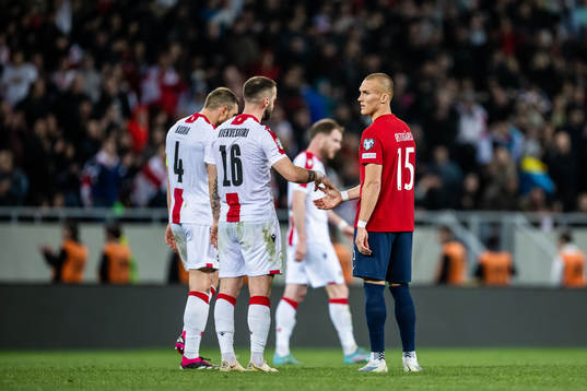 Leo Skiri Østigård of Norway looks dejected