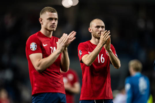 Julian Ryerson and Fredrik Aursnes of Norway