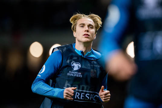 Kristian Thorstvedt of Norway warms up