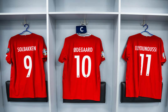 The kits of Ola Solbakken, Martin Ødegaard and Mohamed