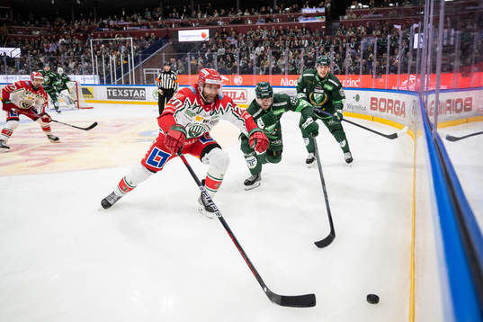 Frölundas Joel Lundqvist och Färjestads Michael Lindqvist