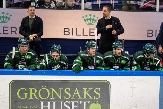 Färjestads Remi Elie, Joel Nyström, Oscar Lawner  Patrik