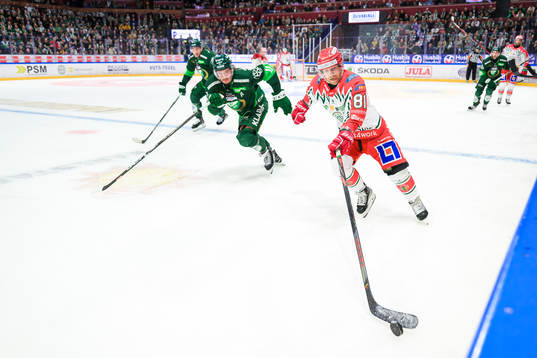 Färjestads Joakim Nygård och Frölundas Ryan Lasch