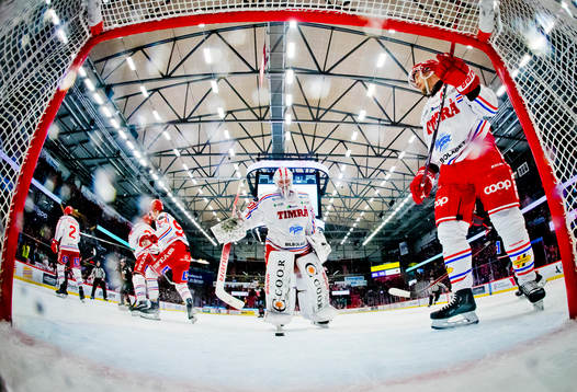 Timrås målvakt Jacob Johansson och Timrås Didrik