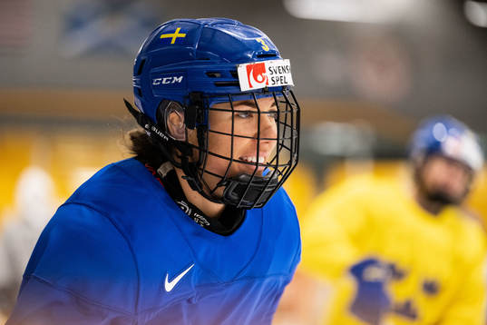 Anna Kjellbin of Sweden at a practice session