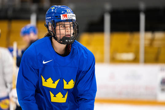 Hanna Thuvik of Sweden at a practice session