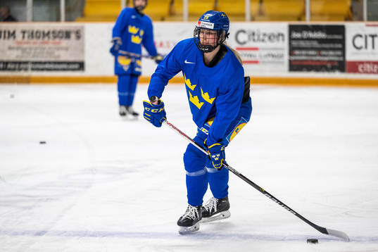 Olivia Carlsson of Sweden at a practice session