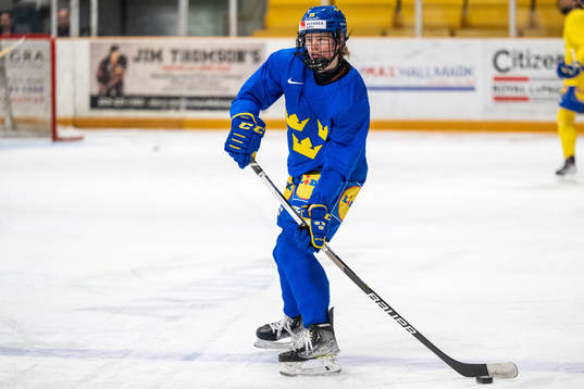 Sara Hjalmarsson of Sweden at a practice session