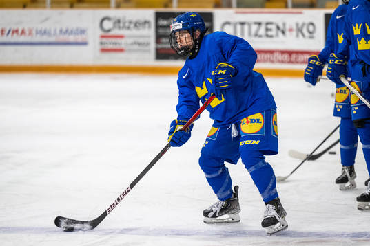 Lisa Johansson of Sweden at a practice session