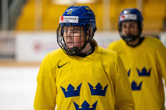 Lova Blom of Sweden at a practice session