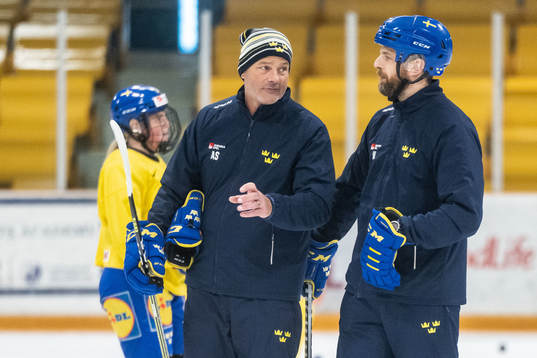 Assistant coach Andreas Spångberg and head coach Ulf