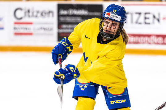 Sofie Lundin of Sweden at a practice session