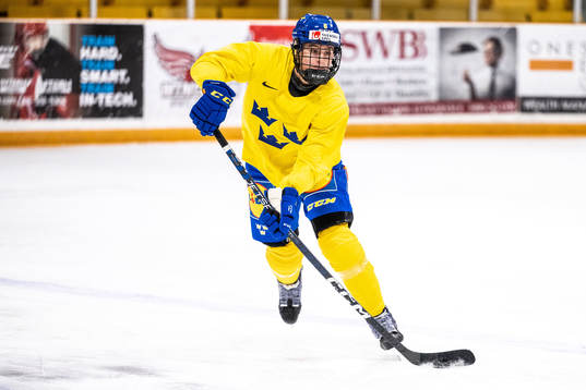 Josefine Holmgren of Sweden at a practice session