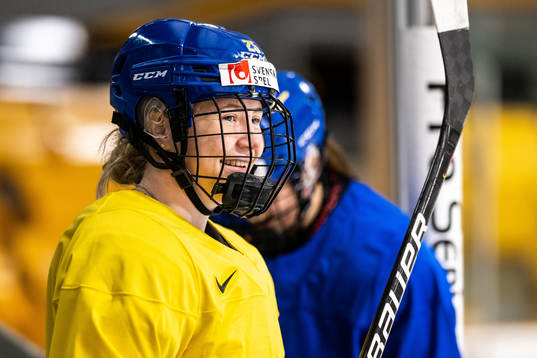 Lina Ljungblom of Sweden at a practice session