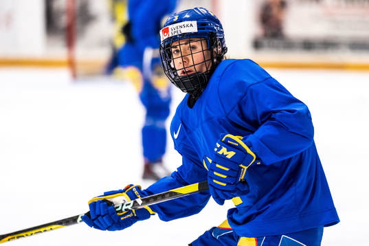 Anna Kjellbin of Sweden at a practice session