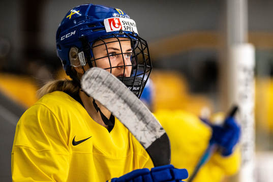 Sofie Lundin of Sweden at a practice session