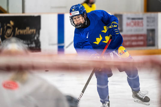 Lisa Johansson of Sweden at a practice session