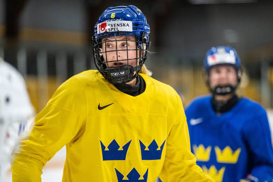 Josefine Holmgren of Sweden at a practice session