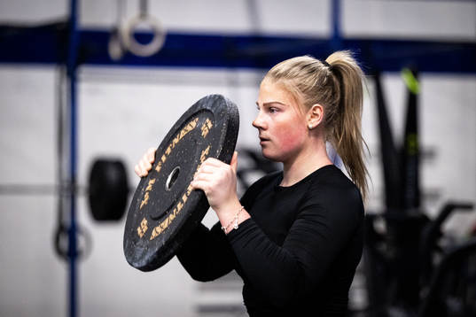 Lova Blom of Sweden at a practice session