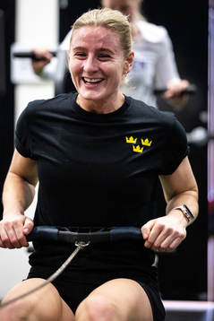 Josefine Holmgren of Sweden at a practice session