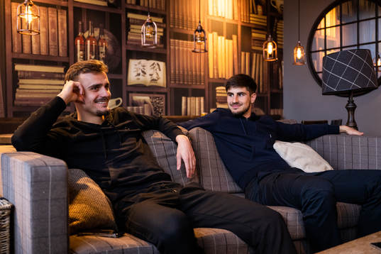 IFK Värnamos Ajdin Zeljkovic och Emin Grozdanic