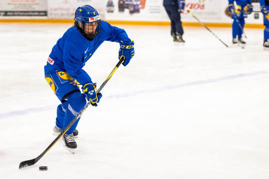 Anna Kjellbin of Sweden at a practice session