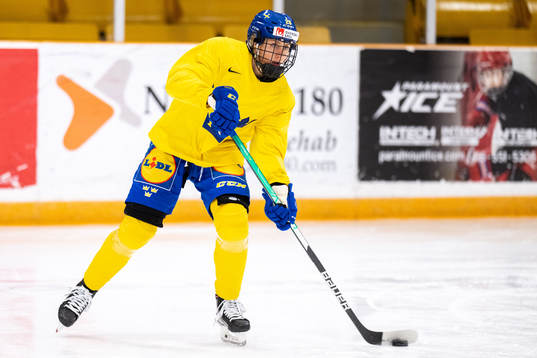 Hanna Olsson of Sweden at a practice session