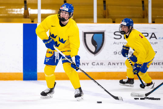 Lina Ljungblom of Sweden at a practice session
