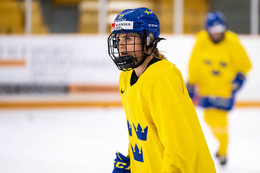 Sofie Lundin of Sweden at a practice session