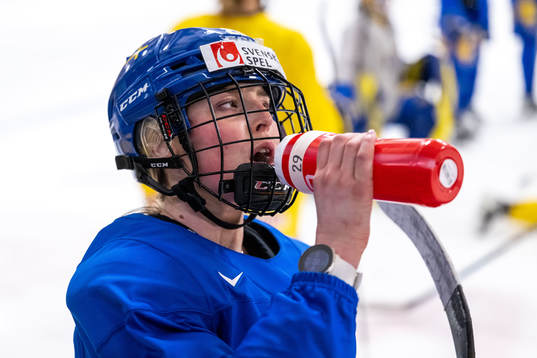 Olivia Carlsson of Sweden at a practice session