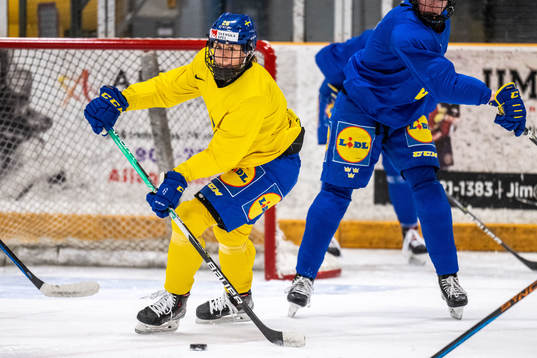 Hanna Olsson of Sweden at a practice session