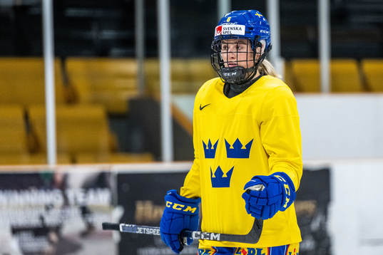 Josefine Holmgren of Sweden at a practice session