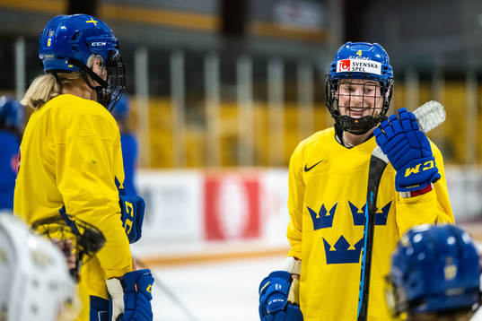 Linnéa Andersson of Sweden at a practice session