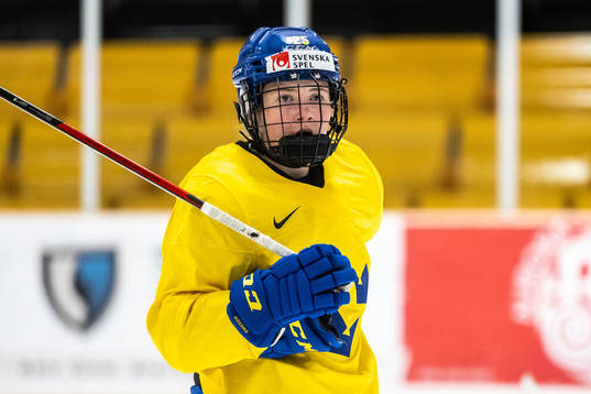 Lina Ljungblom of Sweden at a practice session