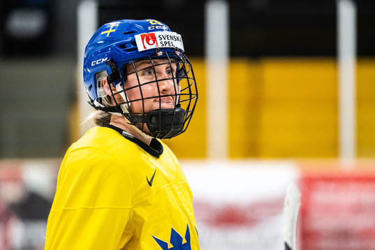 Hanna Olsson of Sweden at a practice session