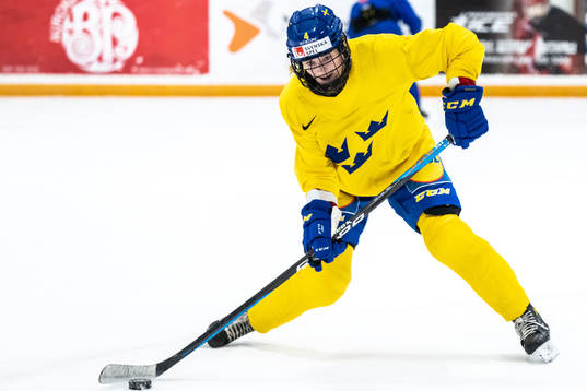 Linnéa Andersson of Sweden at a practice session