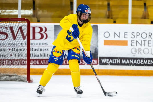 Lina Ljungblom of Sweden at a practice session