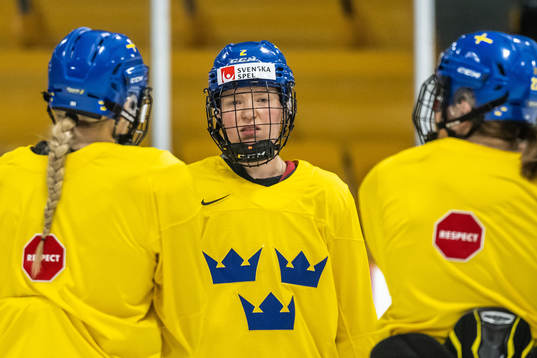 Paula Bergström of Sweden at a practice session