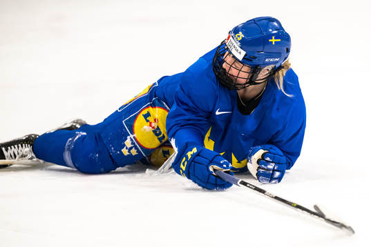Lina Ljungblom of Sweden at a practice session