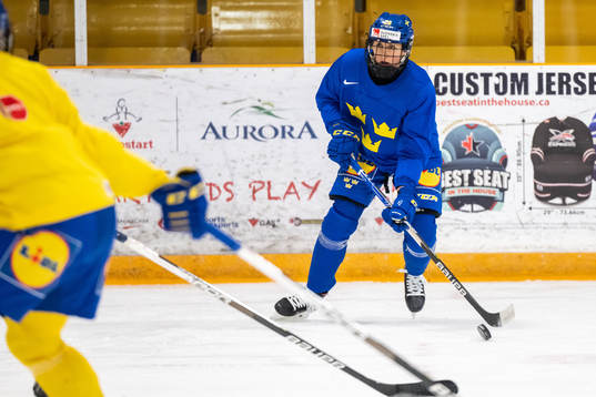 Hanna Olsson of Sweden at a practice session
