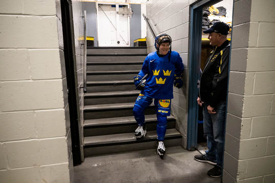 Lisa Johansson of Sweden at a practice session